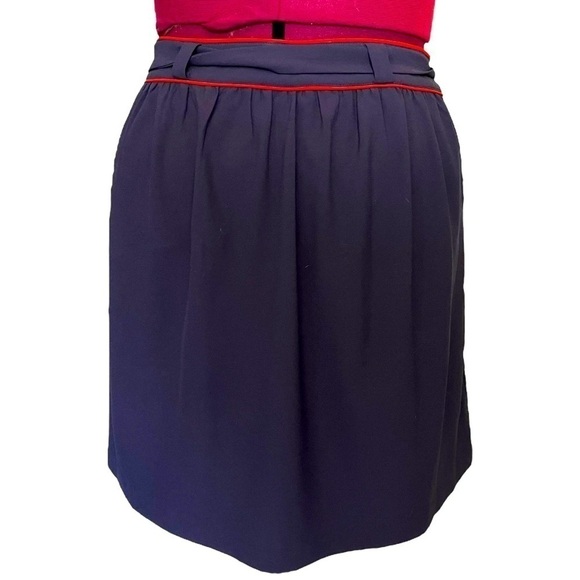 Tommy Hilfiger Navy with Orange Trim Skirt - Picture 7 of 9